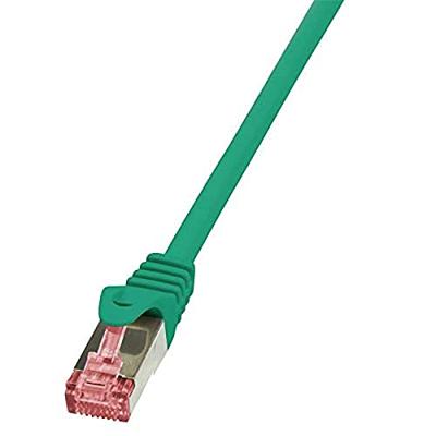 LogiLink CQ2055S RJ45 Netwerkkabel, patchkabel CAT 6 S/FTP 2.00 m Groen Vlambestendig, Snagless 1 stuk(s)