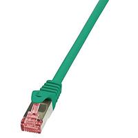 LogiLink CQ2055S RJ45 Netwerkkabel, patchkabel CAT 6 S/FTP 2.00 m Groen Vlambestendig, Snagless 1 stuk(s) - thumbnail