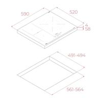 Inductiekookplaat Teka IBF63210SSMBK 60 cm - thumbnail