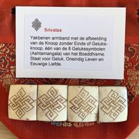 Yak Benen Armbanden met Knoop zonder Eind (Naturel) - thumbnail