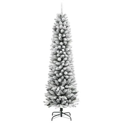 VidaXL Kunstkerstboom met sneeuw smal 150 cm pvc en pe VidaXL Kunstkerstboom met sneeuw smal 150 cm pvc en pe