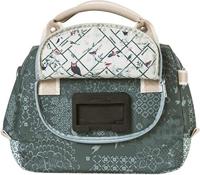 Basil bohème city bag - groene hand-, schouder- en stuurtas - 8l - waterafstotend - trendy bohemien print - thumbnail