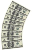 Servetten 100 Dollar - thumbnail