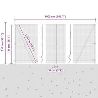 VidaXL Afrasteringspaal zilver 10 x 1,4 m (16 x 16 mm gaas) staal - thumbnail
