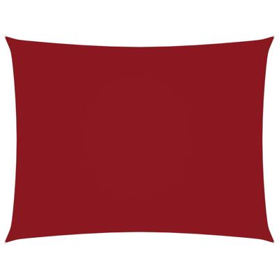Zonnescherm rechthoekig 5x6 m oxford stof rood