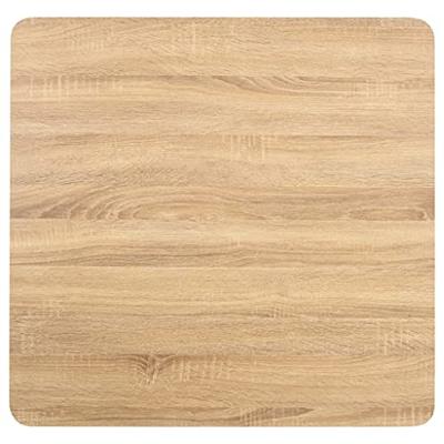 Bistrotafel 80x80 cm MDF lichtbruin - thumbnail