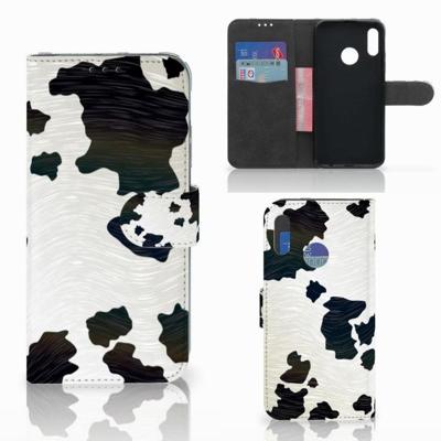Honor 10 Lite | Telefoonhoesje | Met pasjeshouder | Koeienvlekken