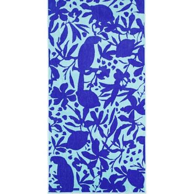 Cawö Cawo Beach Tropical Jacquard Strandlaken 80x180 aqua