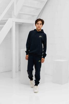 Malelions Counter Trainingspak Kids Donkerblauw - Maat 128 - Kleur: DonkerblauwGeel | Soccerfanshop