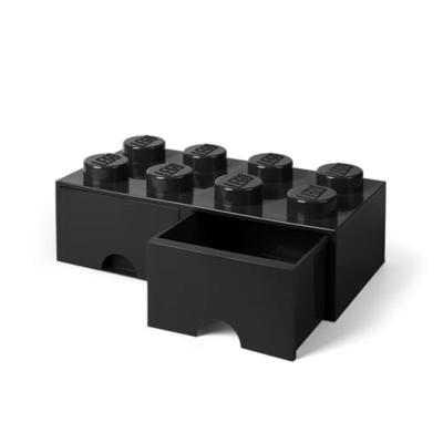 Room Copenhagen LEGO Brick Drawer 8 Zwart opbergdoos