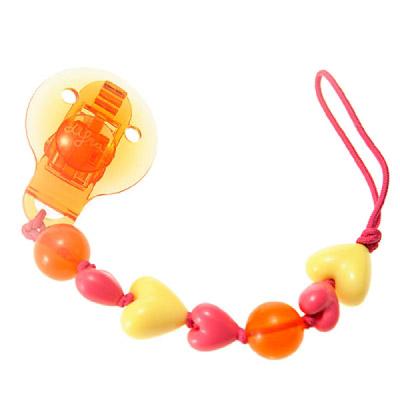 Difrax Fopspeen hartjes ketting 1 Stuks Difrax Fopspeen hartjes ketting 1 Stuks