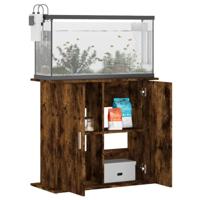 VidaXL Aquariumstandaard 81x36x73 cm bewerkt hout gerookt eikenkleurig - thumbnail
