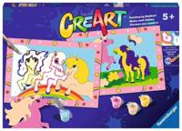 Ravensburger creart schilderen op nummer - springende pony's - thumbnail