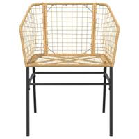 7-delige Tuinset poly rattan glas bruin - thumbnail