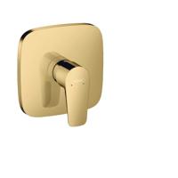 Hansgrohe Talis E ééngreeps douchemengkraan afbouwdeel, Polished Gold Optic - thumbnail
