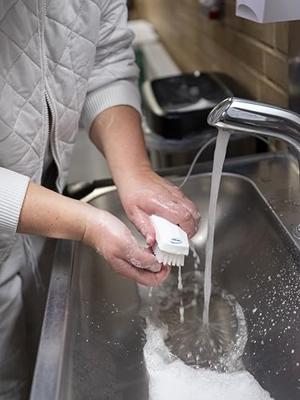 Nagelborstel Vikan hard 130mm blauw