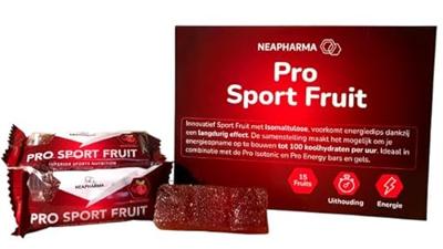 Neapharma reep pro sport fruit framboos display (40st) - thumbnail