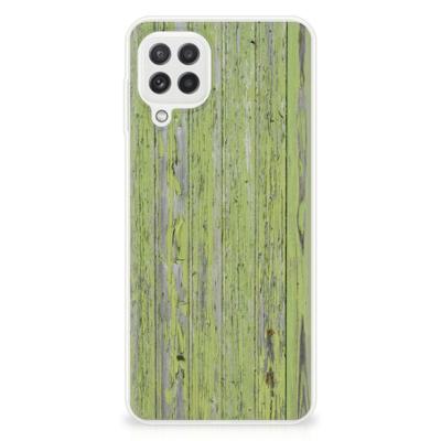 Samsung Galaxy A22 4G | M22 | Bumper Hoesje | Green Wood Samsung Galaxy A22 4G | M22 | Bumper Hoesje | Green Wood