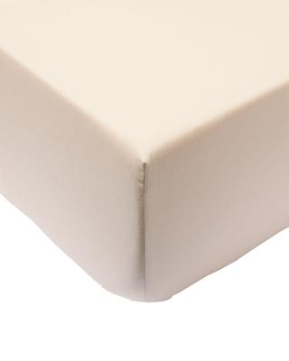 HEMA Hoeslaken 90x200cm katoen percal greige (naturel)