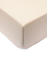 HEMA Hoeslaken 90x200cm katoen percal greige (naturel) - thumbnail
