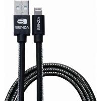 Senza Premium Leather Charge/Sync Cable Lightning 1.5m Black - thumbnail