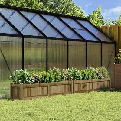 VidaXL Plantenbakken 2 st cm geïmpregneerd hout