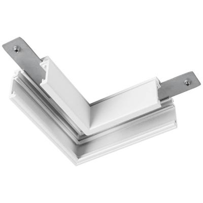 SLV Track 12V-railsysteemcomponenten L-verbinder Zwart 1006575 48V TRACK für Aufbauschiene standard, links