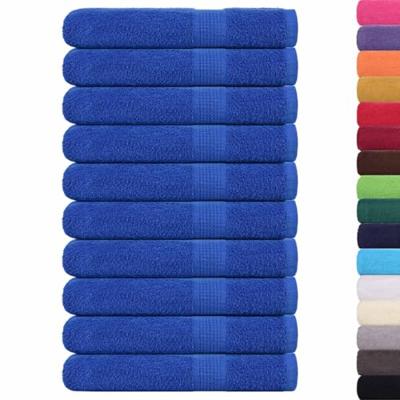 Saunahanddoeken 10 st 80x200 cm 360 g/m 100% katoen blauw