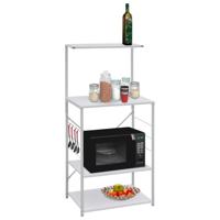 VidaXL Magnetronkast 60x39,6x123 cm bewerkt hout wit - thumbnail