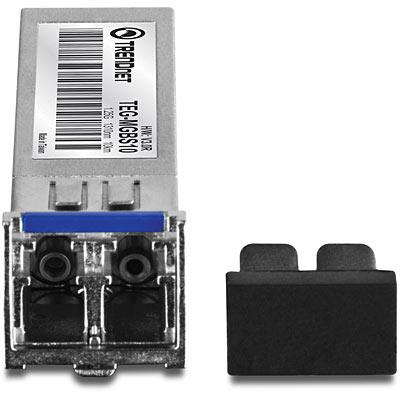 TRENDnet, TEG-MGBS10D5, enkele modus LC-module met dubbele golflengte, tot 10 km (6.2 mijl), moet met TEG-MGBS10D3 of andere compatibele module worden verbonden.