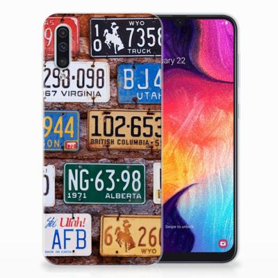 Samsung Galaxy A50 | Siliconen hoesje | met foto Kentekenplaten
