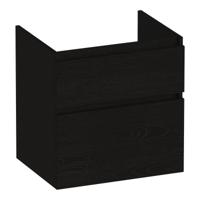 Brauer Delight - Onderkast - 60 cm - met 2 Softclose Lades Greeploos en 1 Sifon Uitsparing - Timber Black - thumbnail