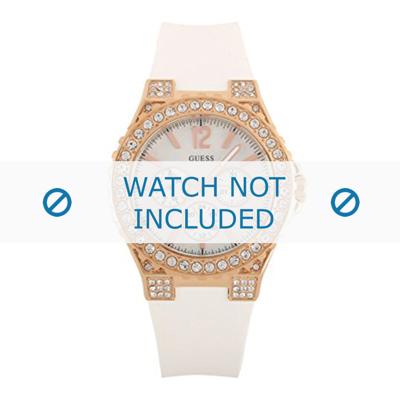 Horlogeband Guess W0149L6 / W16577L1 Silicoon Wit 11mm