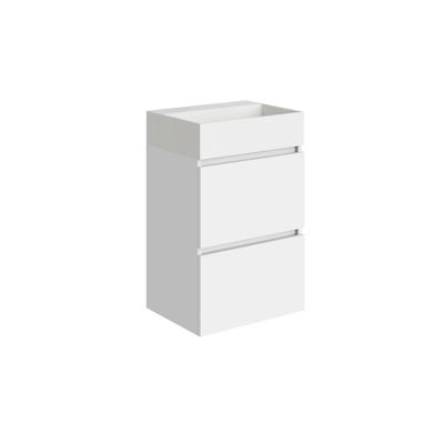 Fonteinkast BWS Melina 45 cm Glans Wit Met Wastafel Glans Wit