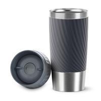 Tefal Travel Mug Easy Twist Thermobeker 0.36L Antraciet - thumbnail