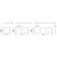 inprojal elektrosysteme 102560 Frame 1-voudig Wit 1 stuk(s) - thumbnail