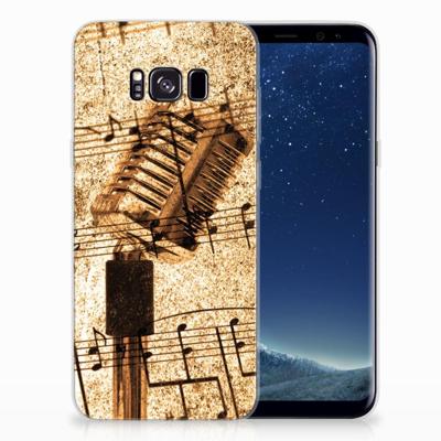 Samsung Galaxy S8 Plus | Siliconen hoesje | met foto Bladmuziek