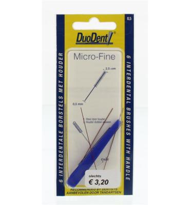 Duodent Rager Micro Fine 0,5 - 2,5 mm Cilindrisch 6st