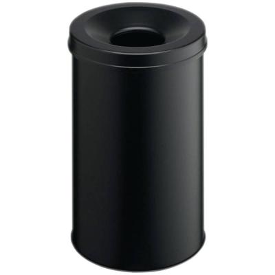 Durable Safe 330601 Prullenbak 30 l (Ø x h) 315 mm x 492 mm Metaal Zwart 1 stuk(s)