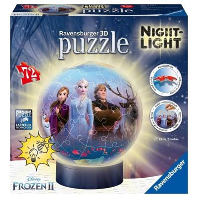 RAVENSBURGER - The Snow Queen 2 3D-ronde puzzel 72 stukjes verlicht RAVENSBURGER - The Snow Queen 2 3D-ronde puzzel 72 stukjes verlicht