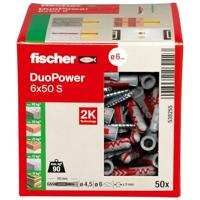 Fischer 538255 DUOPOWER 6x50 S LD 2-componenten plug 50 mm 6 mm 50 stuk(s) - thumbnail