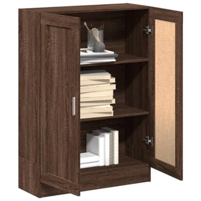 Boekenkast 82,5x30,5x115 cm bewerkt hout bruineikenkleurig
