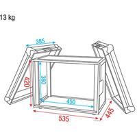 DAP RCA-DD8EFX Flightcase voor effecten 8 HE - thumbnail