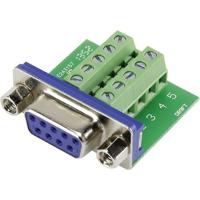 TRU COMPONENTS DSUB09F-10TB-2 1229331 D-sub bus 90 ° Aantal polen: 9 Schroeven 1 stuk(s) - thumbnail