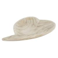 Snackdienblad DKD Home Decor Lichtbruin Natuurlijk Hart Tropisch 35 x 24 x 4 cm - thumbnail