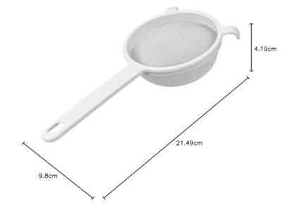 Metaltex Kunststofvergiet 10 cm Wit