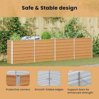 Verhoogde plantenbak Licht Bruin 320 x 40 x 77 cm - thumbnail