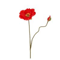 Kunst Klaproos 74cm Rood - thumbnail