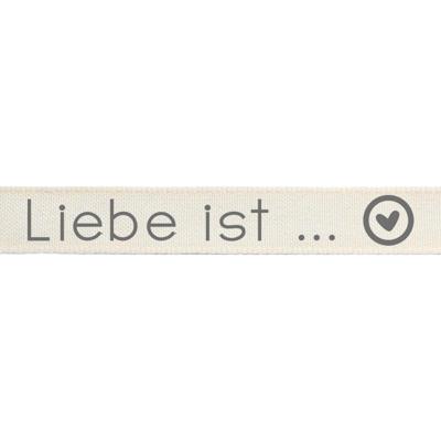Vaessen Creative • ribbon 2mx15mm de liebe ist ...