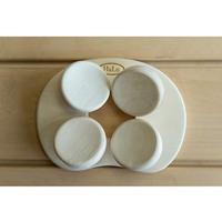 Halu ergonomische hoofdsteun voor Sauna - Rond - Aspen - thumbnail